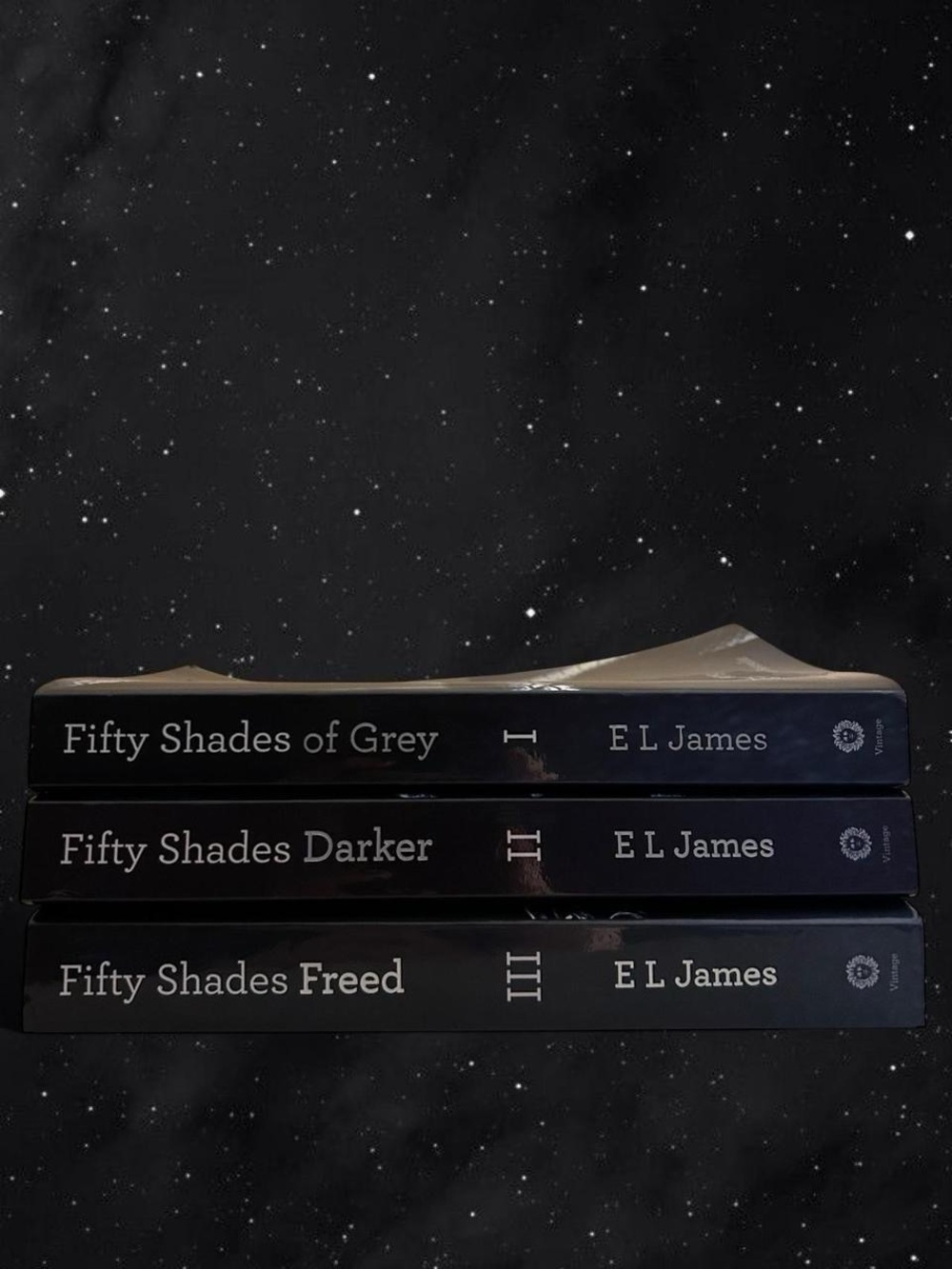 Fifty Shades Trilogy by E L James - Black Paperback Set